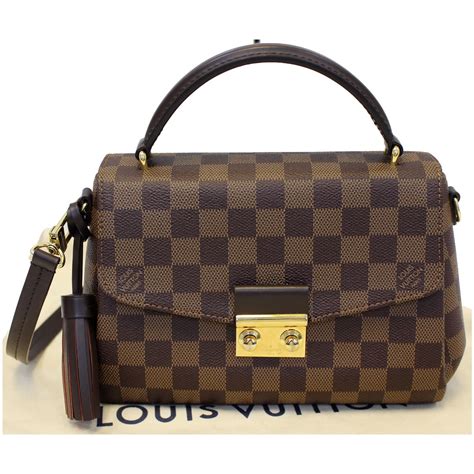 louis vuitton croisette damier ebene bag|damier Louis Vuitton crossbody.